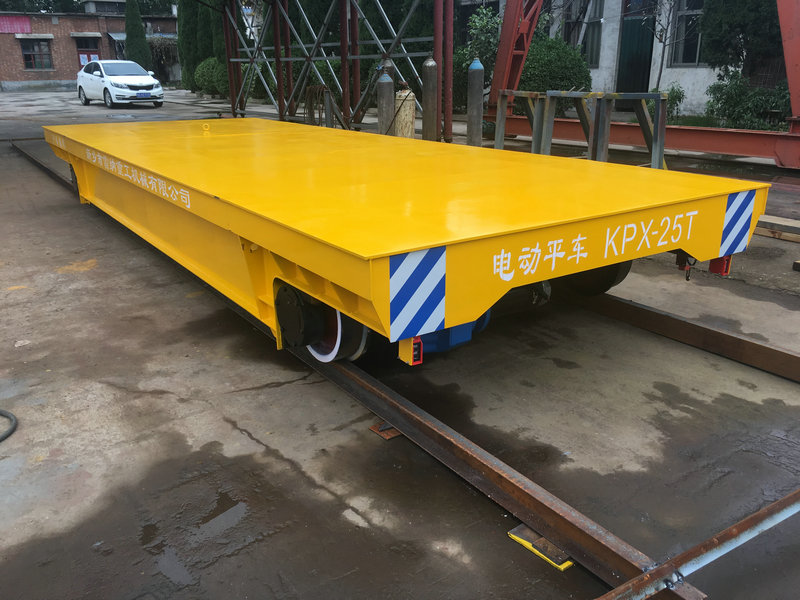 Transport Lithium Battery Rail Transfer Trolley