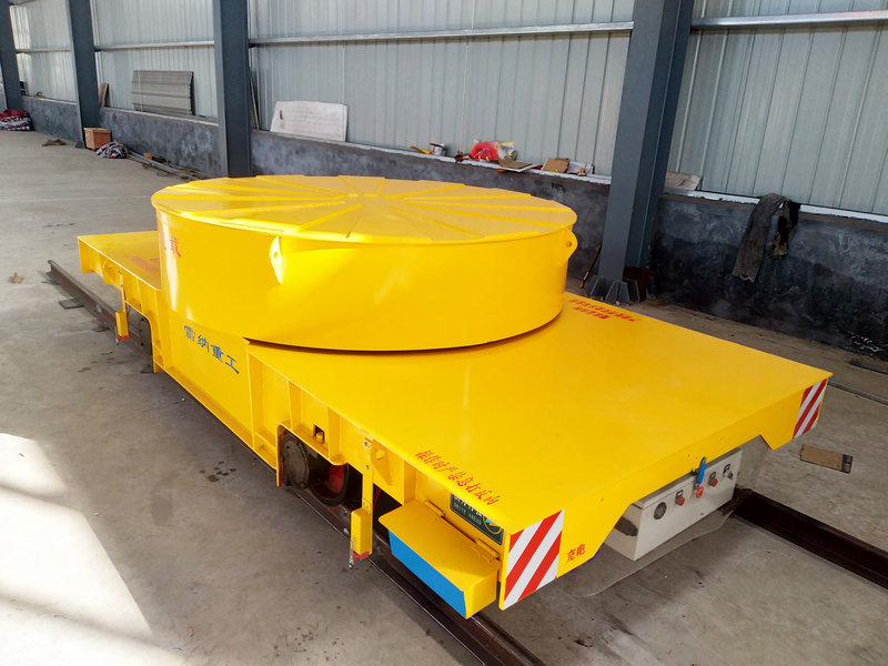 Stahlbarer elektrischer Turntable Rail Transfer Cart