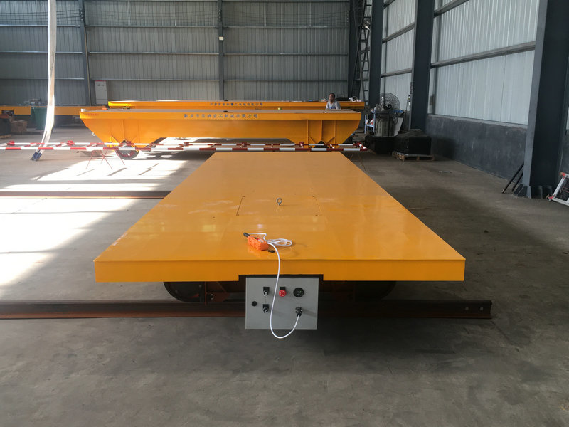 Indoor und Outdoor Electric Rail Transfer Cars Flachtransport