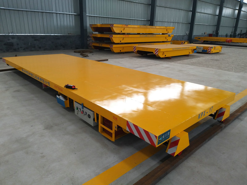 Industrielle Gütertransport Batterie angetrieben elektrische Flat Rail Cart