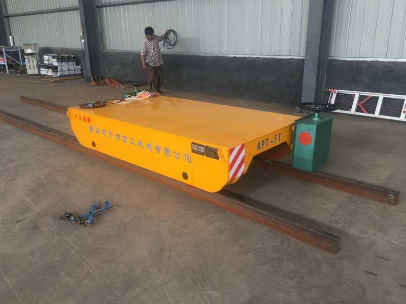 Cable Reel Powered Motorized Rail 5 Tonnen Industrie-Transferwagen