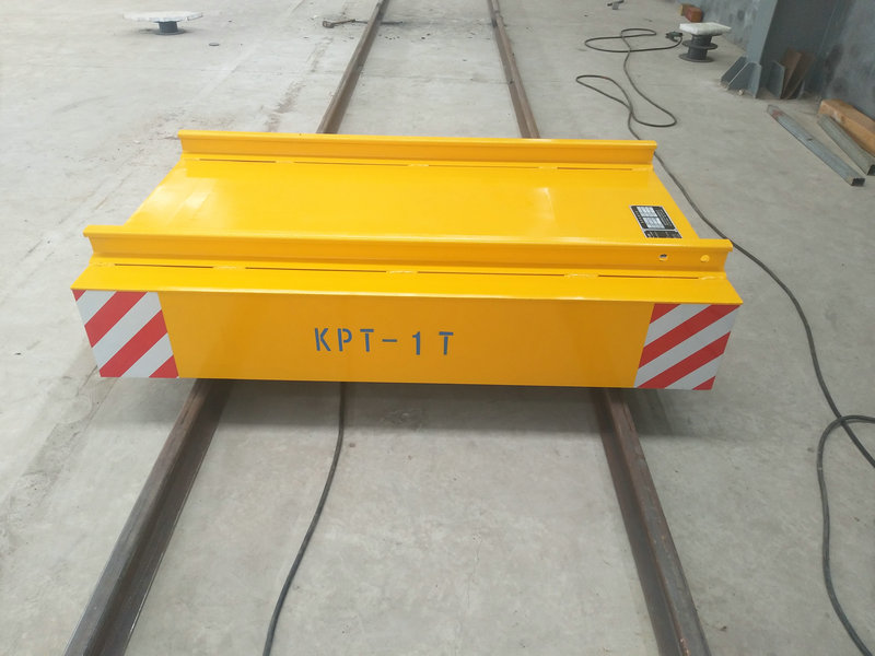 Cable Reel Powered Warehouse Flachwagen auf der Schiene mit Fernbedienung