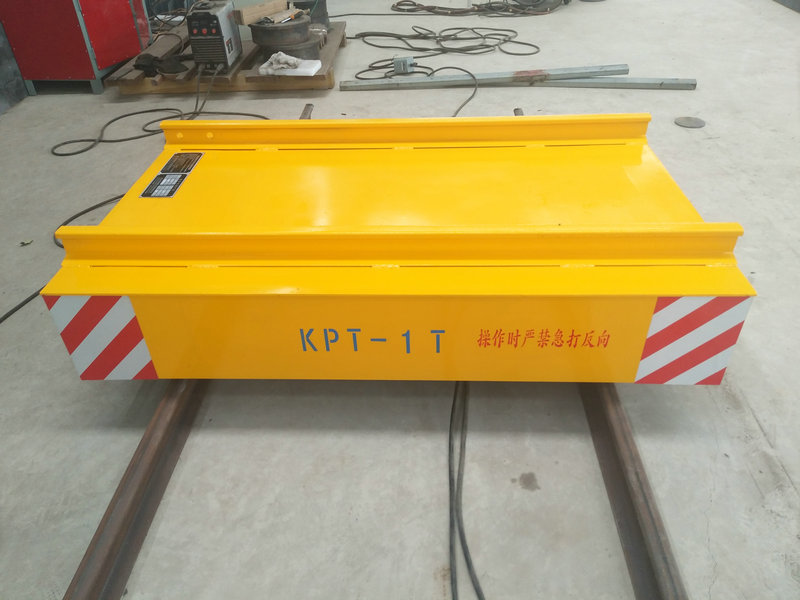Cable Reel Powered Warehouse Flachwagen auf der Schiene mit Fernbedienung